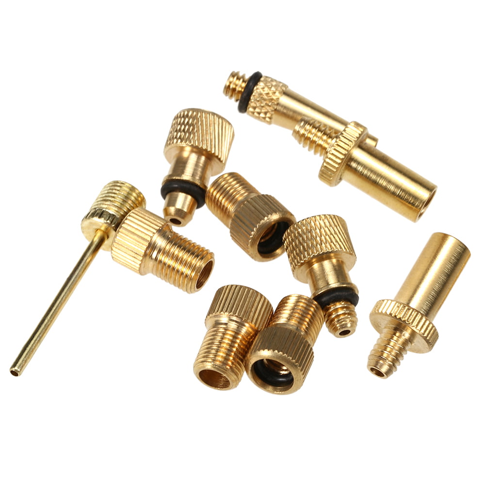 Lixada Bike Valve Adapter Set Bike Tire Valve Converter Kit Presta to Schrader to Presta Valve Adapter Nozzle Kit