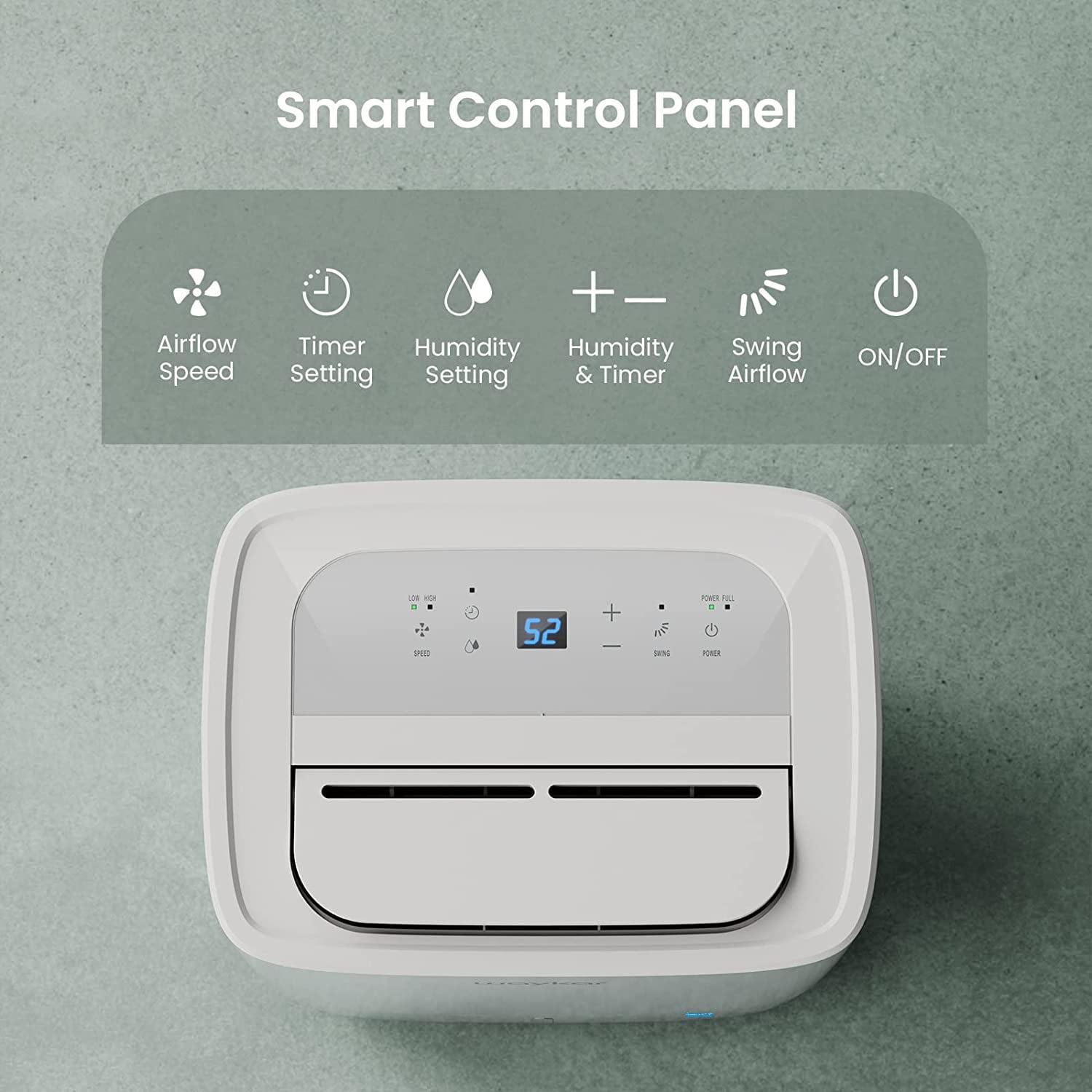 Waykar 80 Pints Dehumidifier, Energy Star Dehumidifier for Basements and Home, Dehumidifiers with Drain Hose, 1.14 Gallons Water Tank, Spaces up to 5,000 Sq. Ft