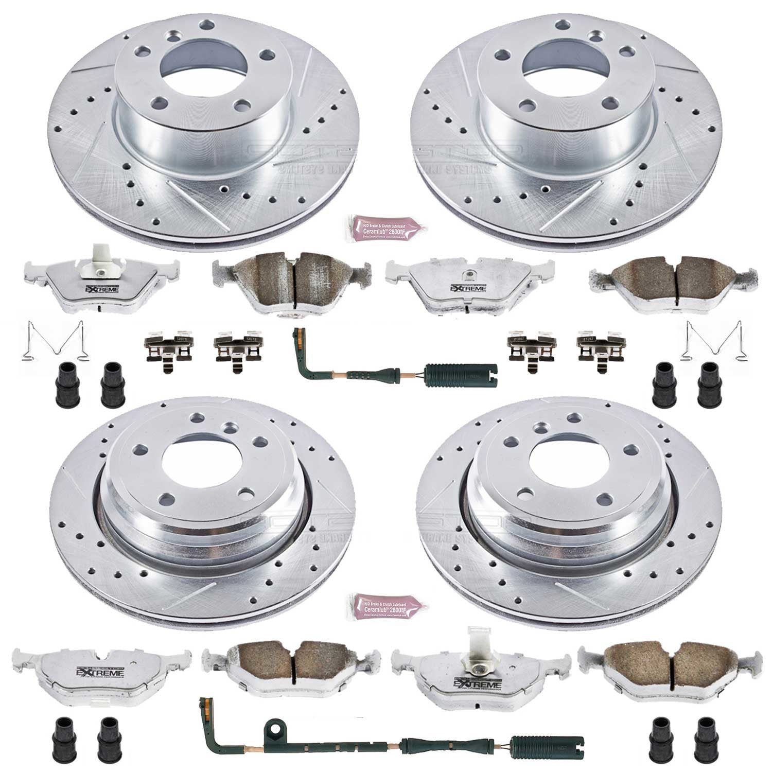 Power Stop Front and Rear Z26 Street Warrior Brake Pad and Rotor Kit K2746-26