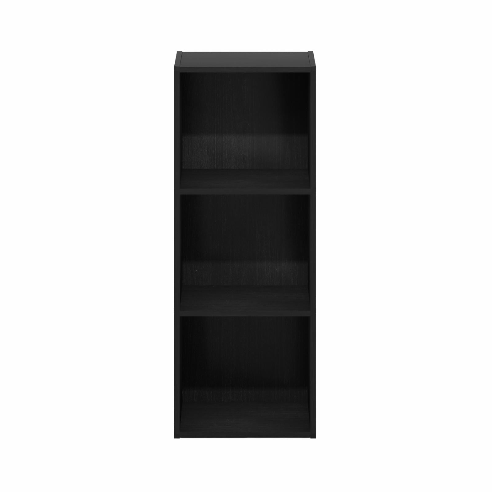 Furinno Pasir 3-Tier No Tool Assembly Open Shelf Bookcase, French Oak