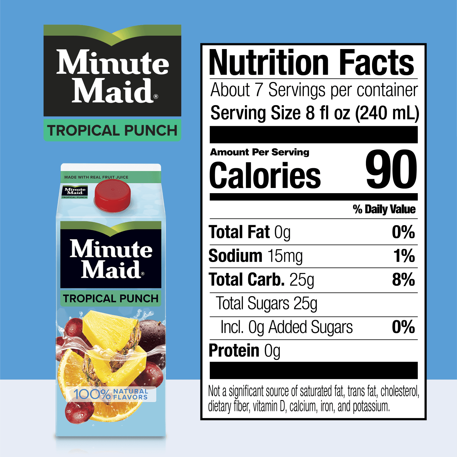 Minute Maid Tropical Fruit Punch Drink, 59 fl oz Carton