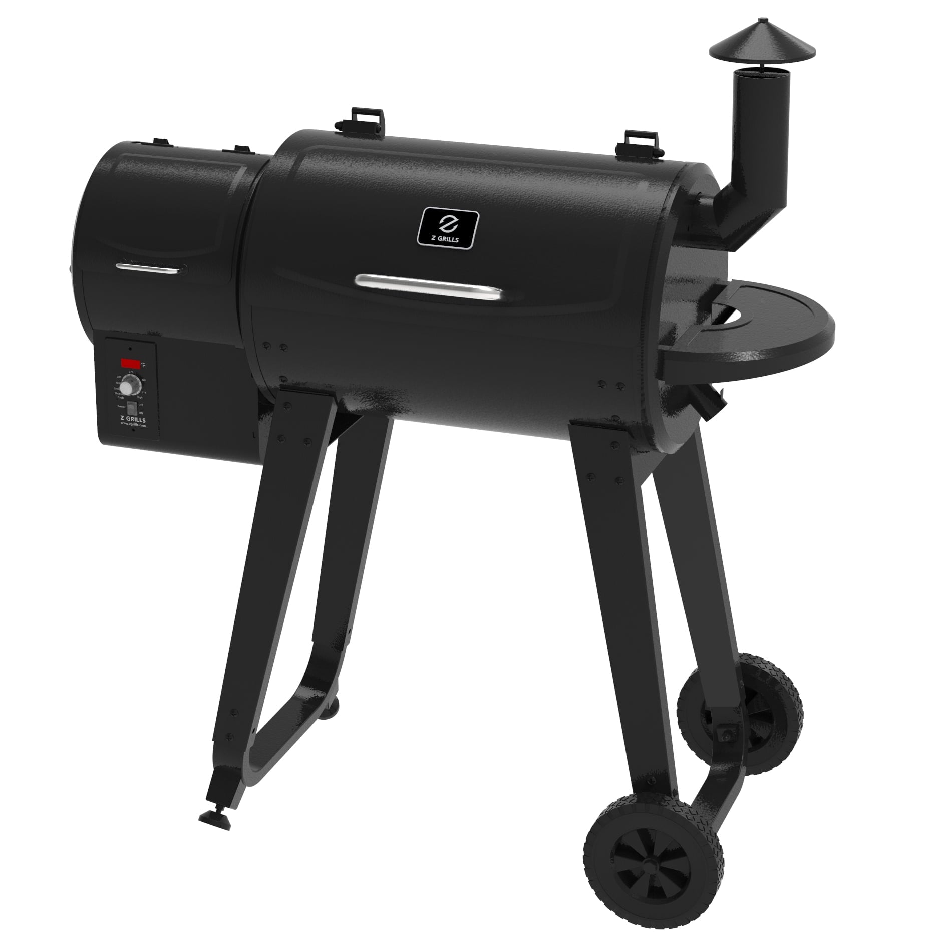 ZPG-450A3 Wood Pellet Grill & Smoker 8-in-1 BBQ 2022 model, Black