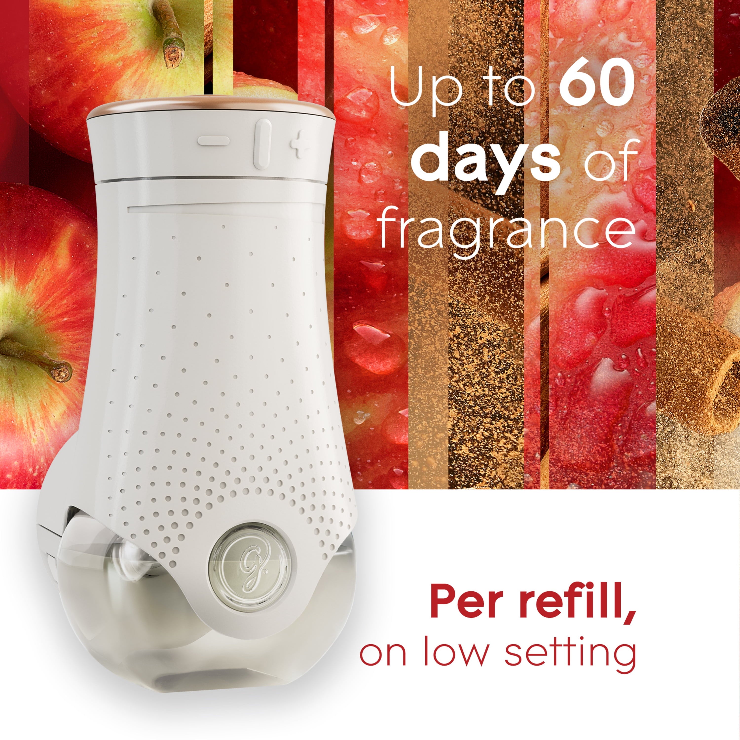 Glade PlugIns Refill 5 ct, Apple Cinnamon, 3.35 FL. oz. Total, Scented Oil Air Freshener