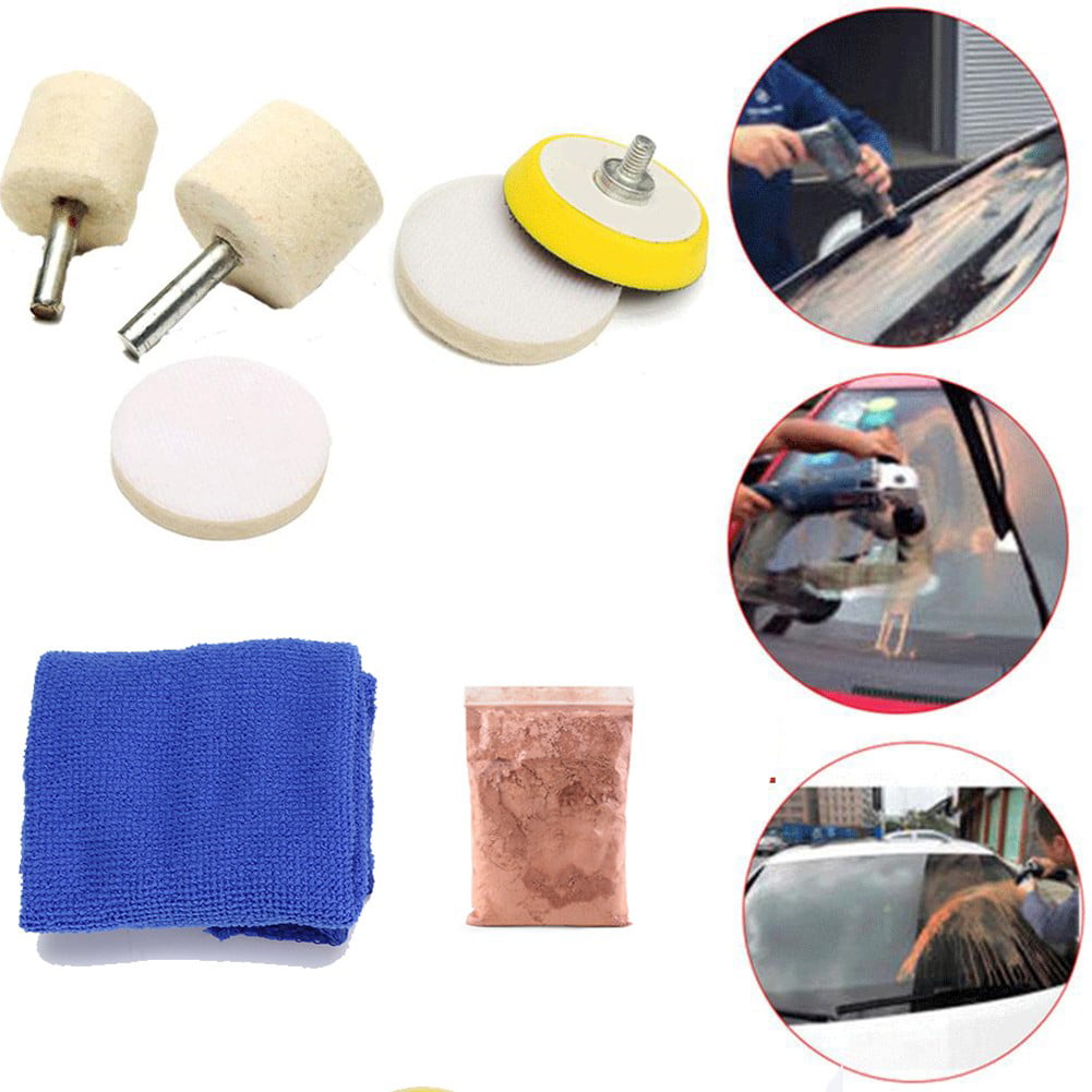 Ruibeauty Windshield Glass Polishing Kit Car Windscreen Scratch Remover 50G Cerium Oxide