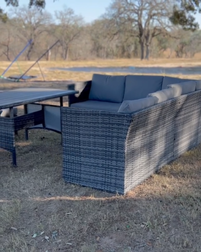 7 Pieces Outdoor Rattan Sectional Sofa Patio Furniture Set w/ Protection Cover