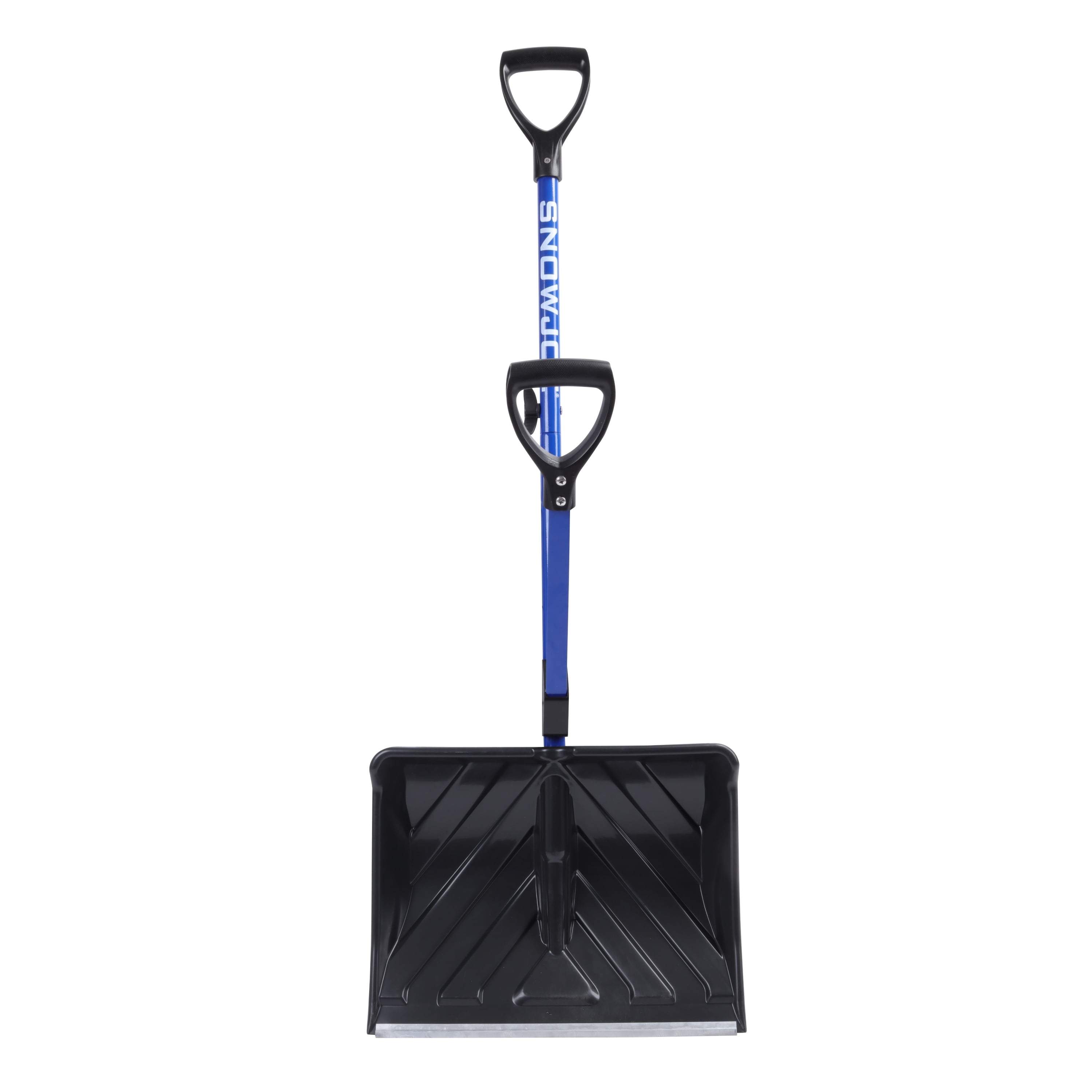 Snow Joe Shovelution Strain-Reducing Snow Shovel, 18-inch Poly Blade, Spring Assisted Handle