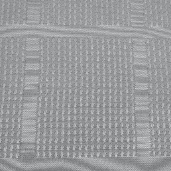 Jacquard Solid Weave Grey 70 in. x 72 in. Shower Curtain