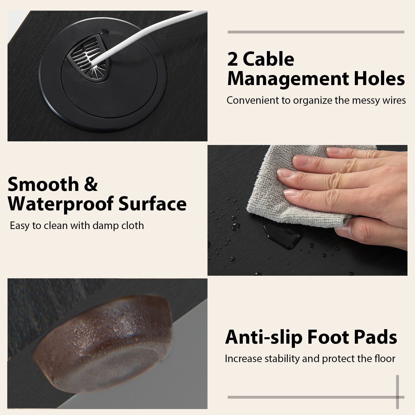 Gymax L-Shaped Office Computer Desk w/ Spacious Desktop & 2-Tier Open Shelves Black