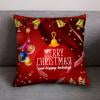PEONAVET Christmas Pillow Covers 18x18 Inch, Cotton Throw Pillow Covers Set Cushion Case, Decorations for Sofa Bed Home,Christmas Tree/Snowflake/Reindeer/Theme Design Merry Christmas