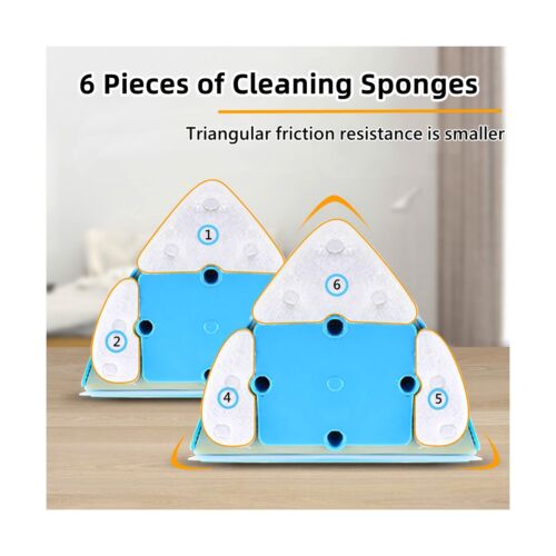 KOKITEA Double-Sided Window Cleaner Glass Wiper , 5-Files Adjustable Magnetic...