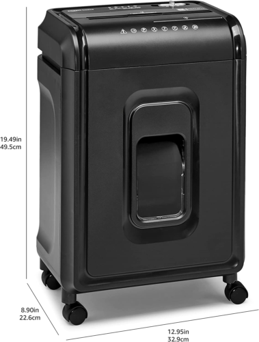 Amazon Basics 8-Sheet High-Security Micro-Cut Shredder with Pullout Basket