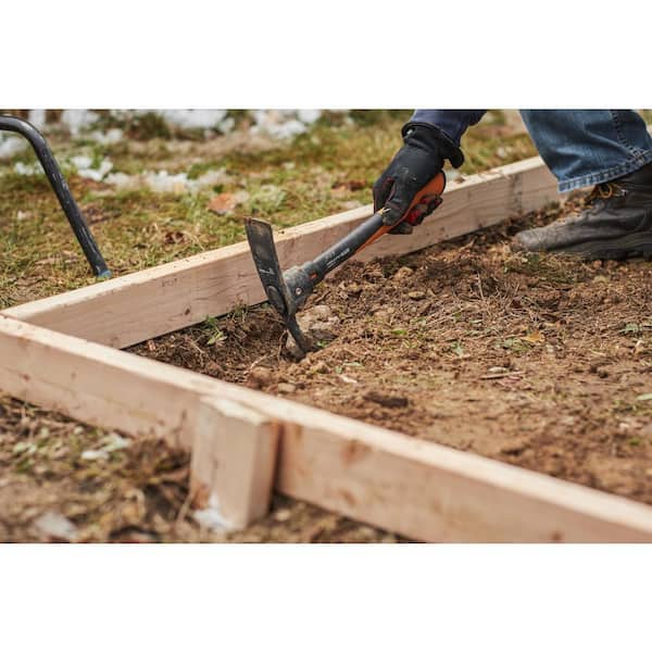 14 in. 2-Piece PickAxe and Multi-Purpose Hori Hori Knife Garden Tool Set