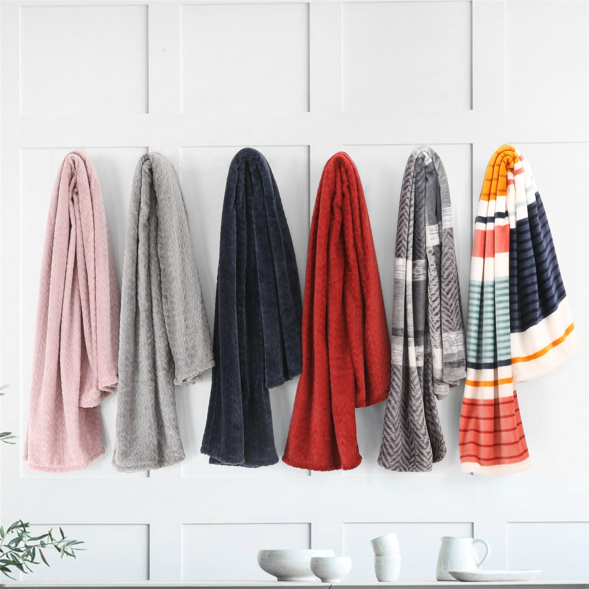 Better Homes & Gardens Grey Velvet Plush Throw, 50