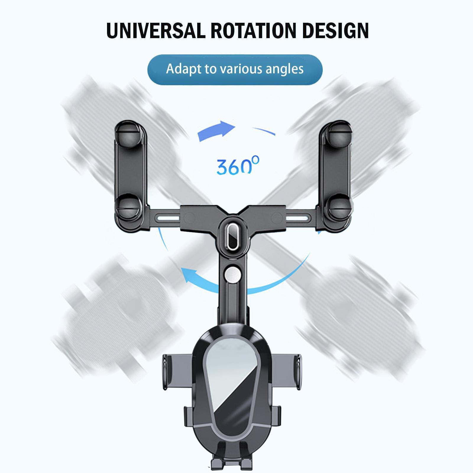 RIWPKFH Car Rearview Mirror Phone Holder Adjustable Phone Holder Mount for Mobile Phone GPS Support Stand Car Gadget Accessories