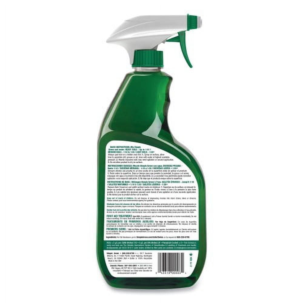 New simple green Industrial Cleaner and Degreaser, Concentrated, 24 oz Spray Bottle