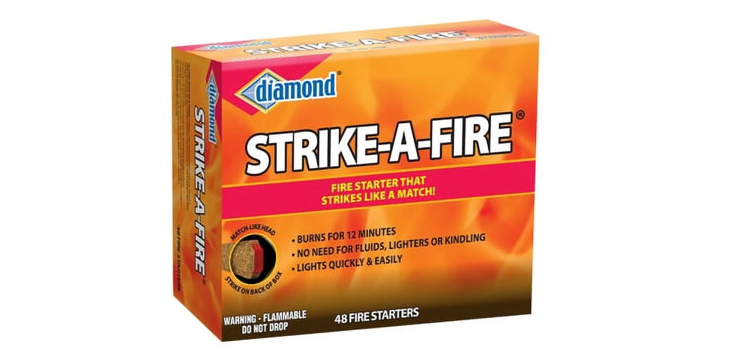 Diamond Strike-a-Fire Fire Starters, 48 Ct, Strikes like a Match