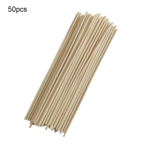 Visland 50PCS Wooden Plant Sticks Bamboo Canes for Garden Plants Flower Support Cane