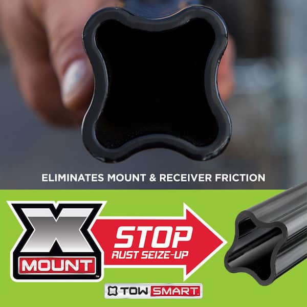 Class V, 15,000 lb., 8 in. Drop x 6 in. Rise x 1-1/4 in. Shank, X-Mount Trailer Hitch Ball Mount