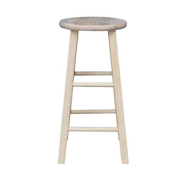24 in. Unfinished Wood Counter Stool