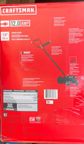 CRAFTSMAN Corded Electric Edger 3-Blade Settings 12-Amp (CMEED400)