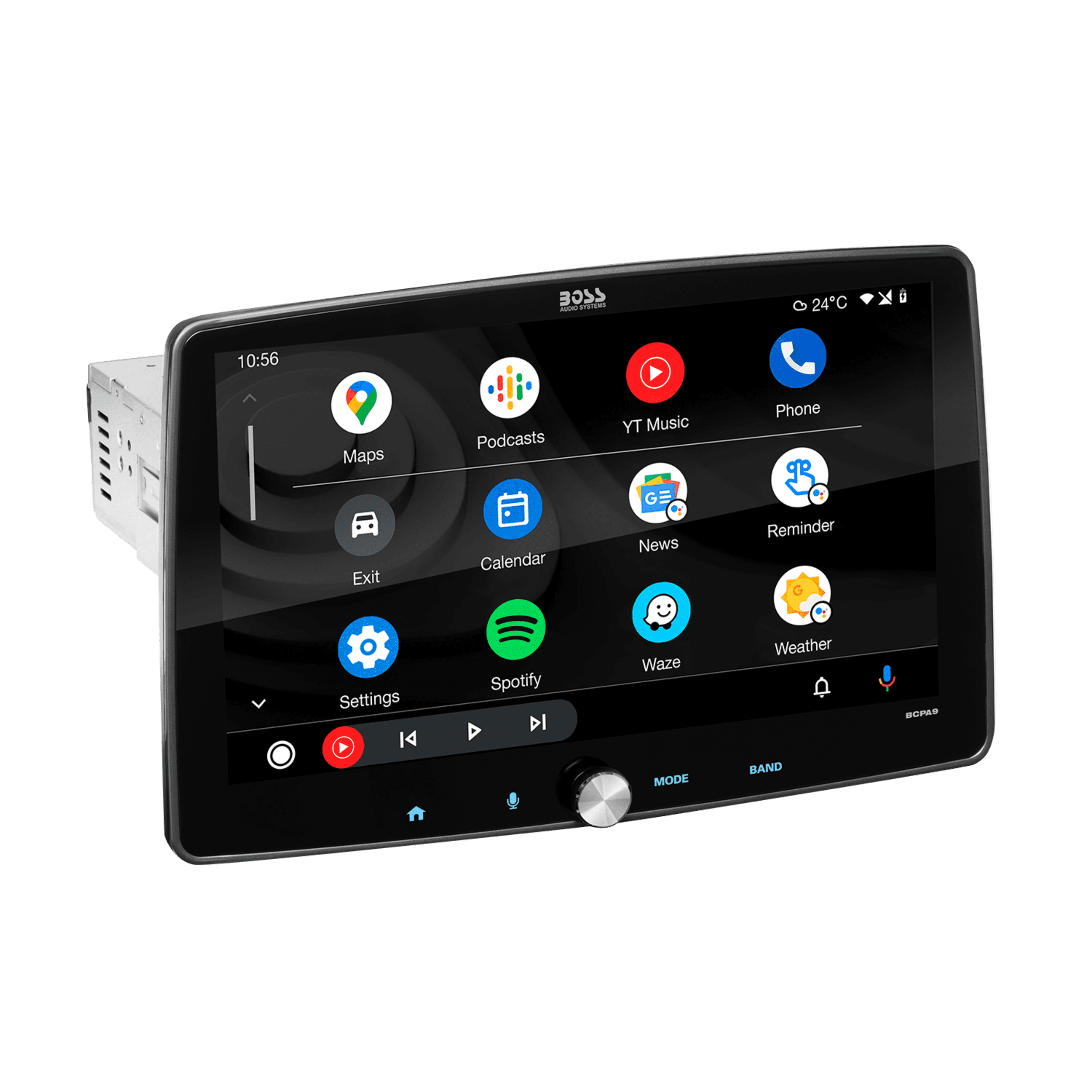 BOSS Audio Systems BCPA9 Apple CarPlay Android Auto 1 Din Car Stereo System