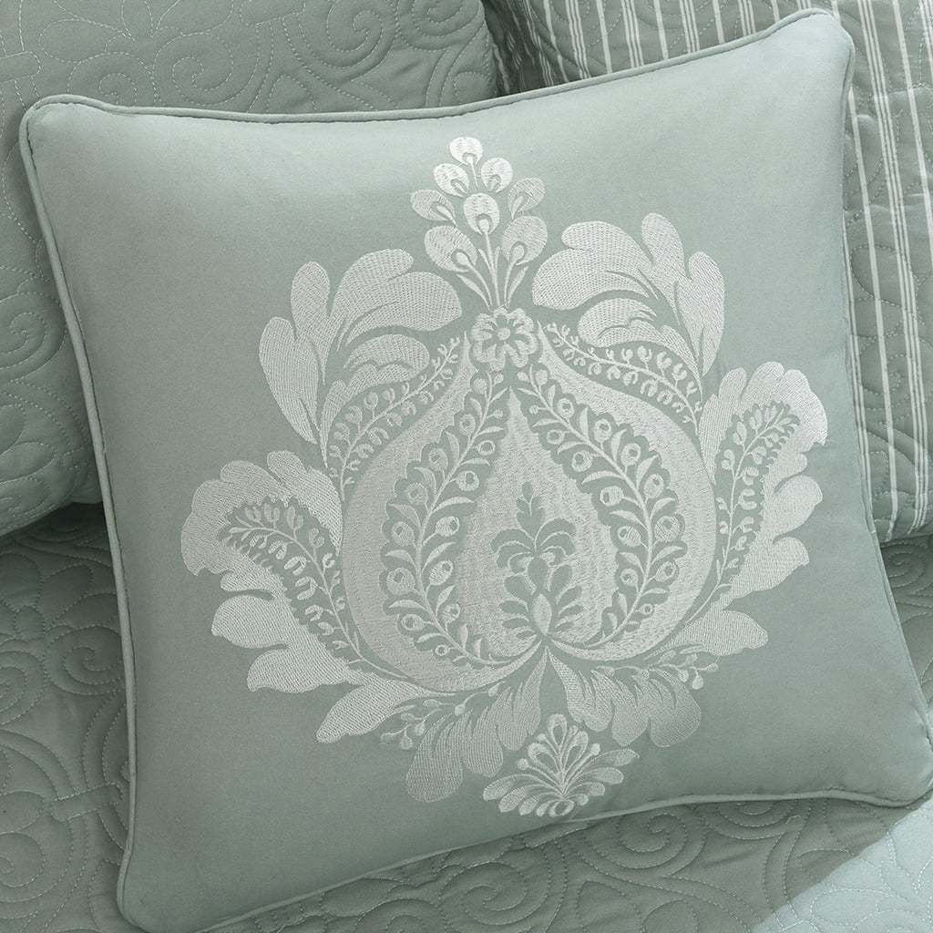 Home Essence Vancouver 6 Piece Reversible Daybed Cover Set, Seafoam