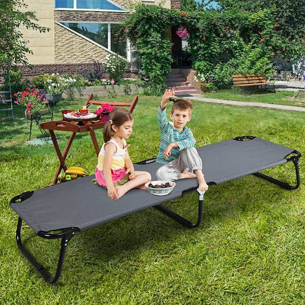 Portable Camping Cot Outdoor Folding Sleeping Bed for Traveling Hiking