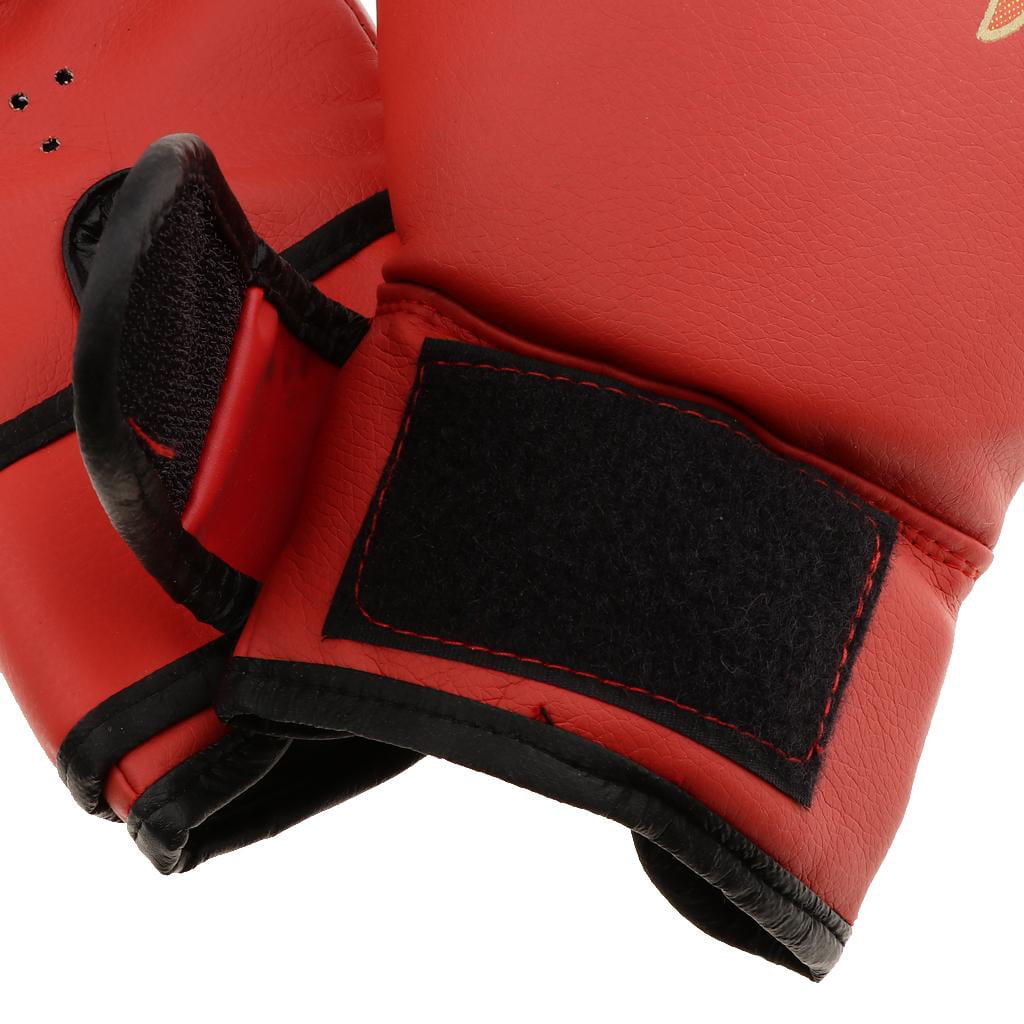2 Pairs Kids Boxing Gloves for Children Age 6 to 12 Years 8oz PU Leather Kickboxing boxeo en tailandia Thai Sparring