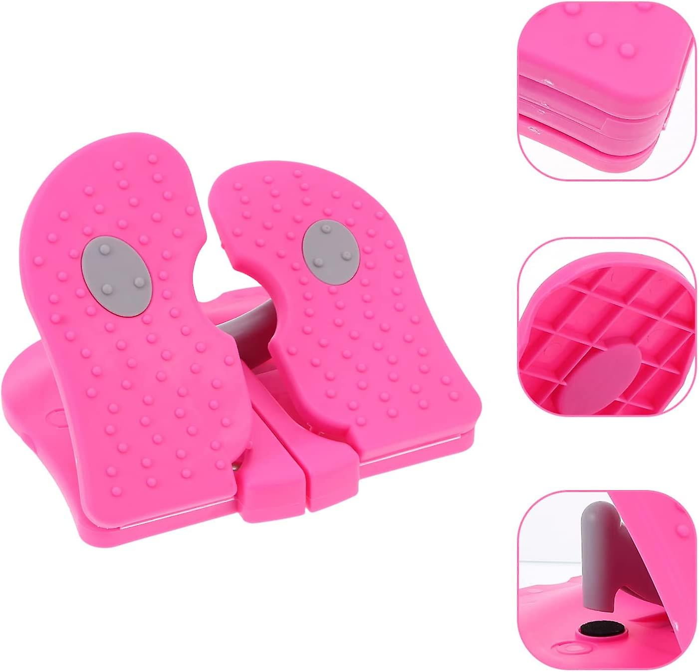 Mini Stepper Under Desk Pedal Exerciser Sitting Stepper Folding Foot Peddle Physical Therapy Relieves Varicose Veins Pink1pcs