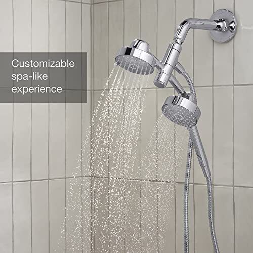 KOHLER 23218-CP Awaken 17 in 1 Multifunction Shower Combo Kit, 2-in-One, Poli...