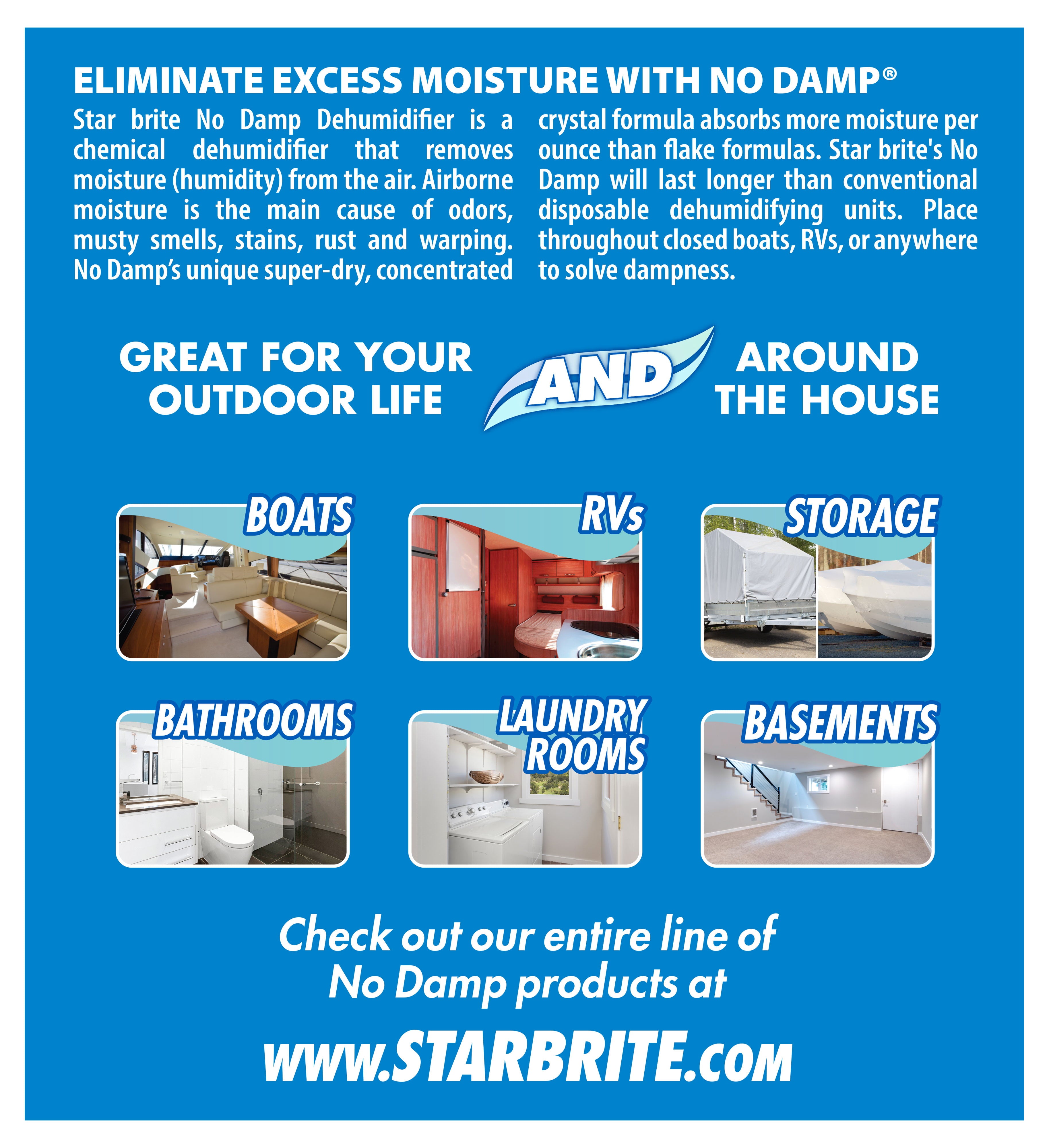 Star brite 085412 No Damp Dehumidifier Bucket - 12 oz