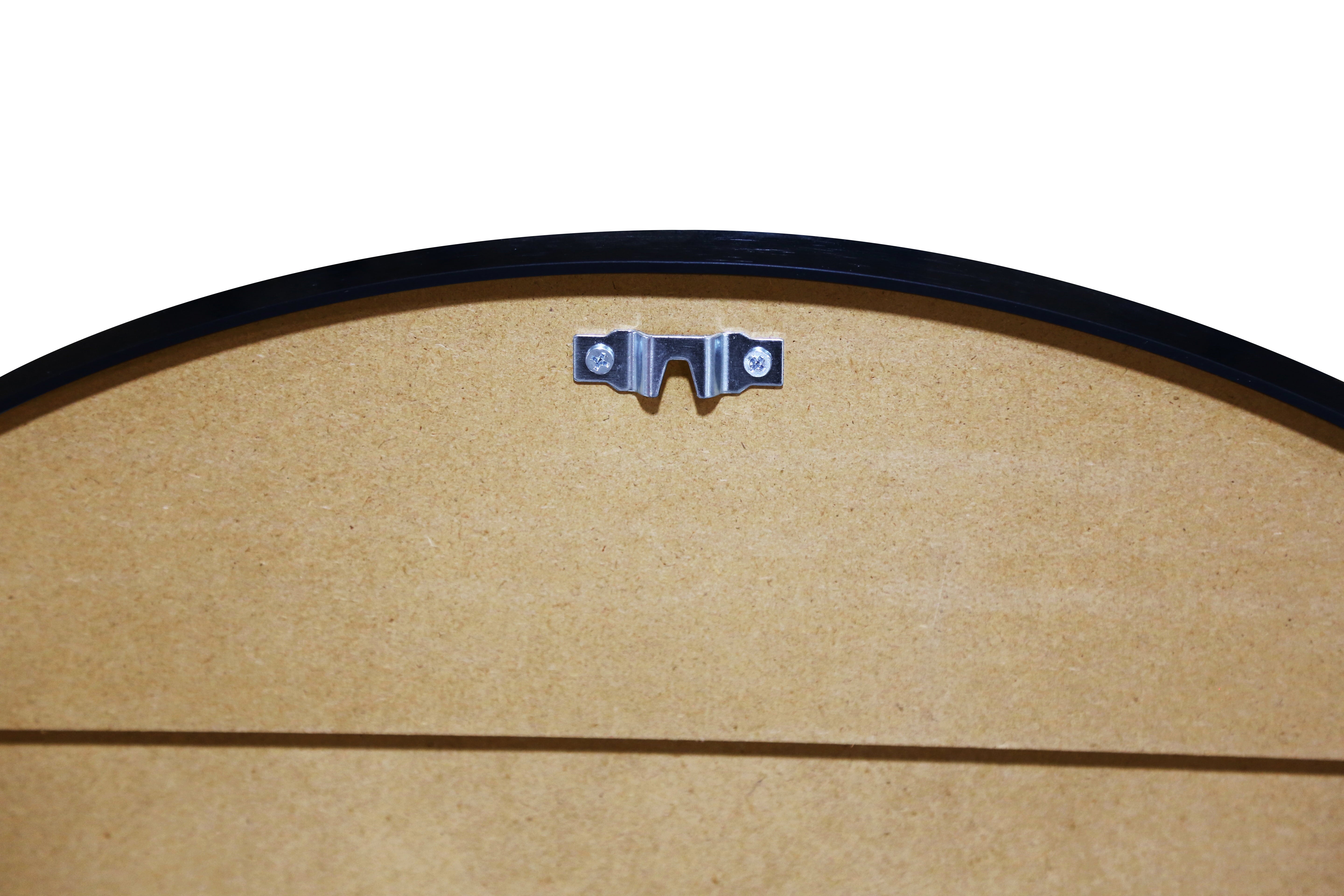 Better Homes & Gardens Wall Mirror Round, 28IN Diameter, Black Finish