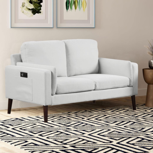 Nolan Loveseat, Light Grey