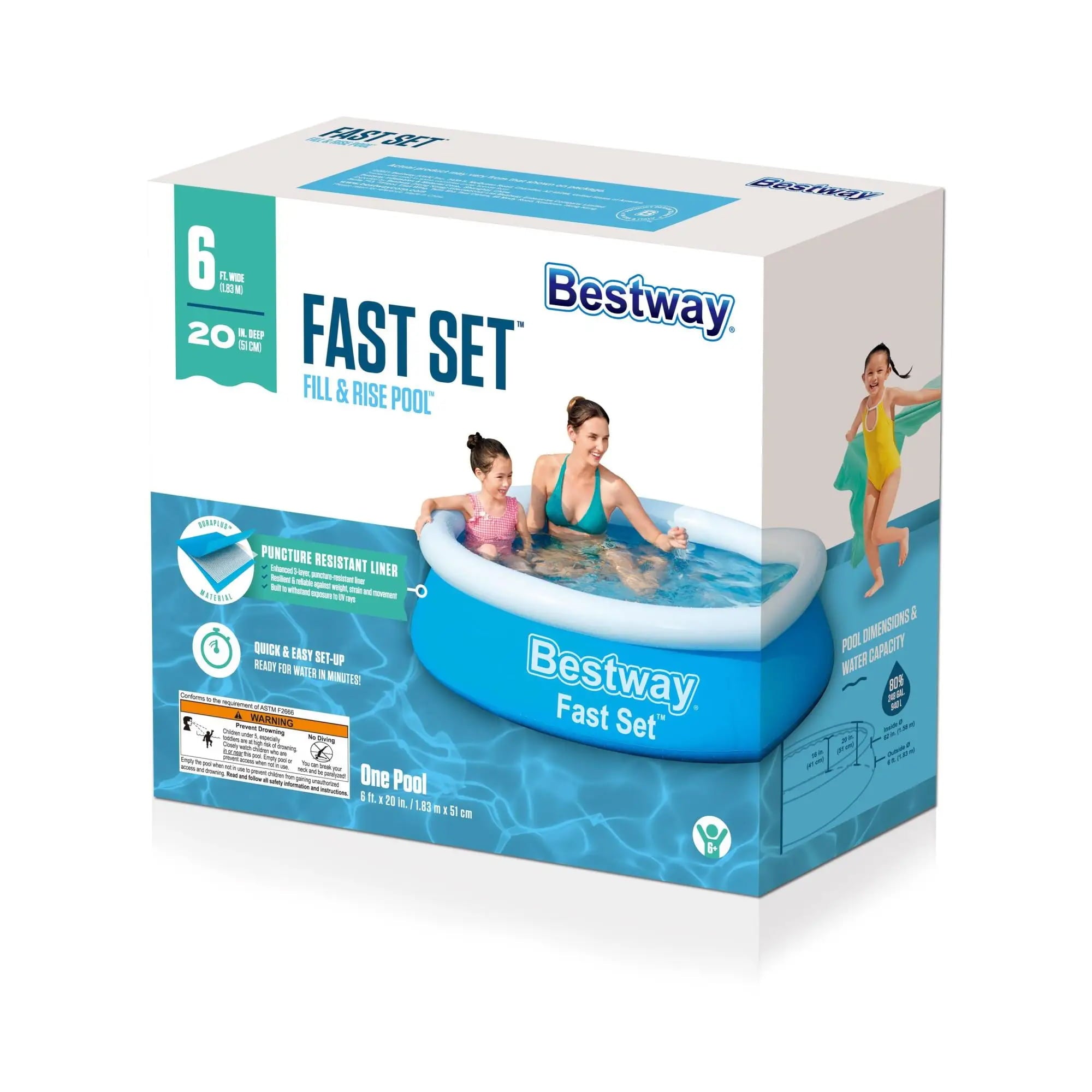 Bestway Fast Set 6'x20