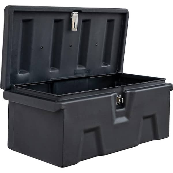 13.5 in. x 15 in. x 32 in. Matte Black Plastic All-Purpose Truck Tool Box Chest