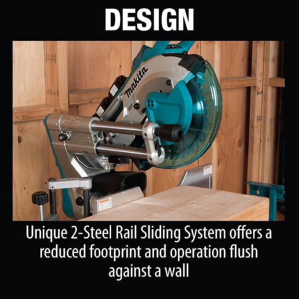 18V X2 (36V) LXT Brushless 10 in. Dual-Bevel Sliding Compound Miter Saw Kit (5.0Ah) with bonus Folding Miter Saw Stand