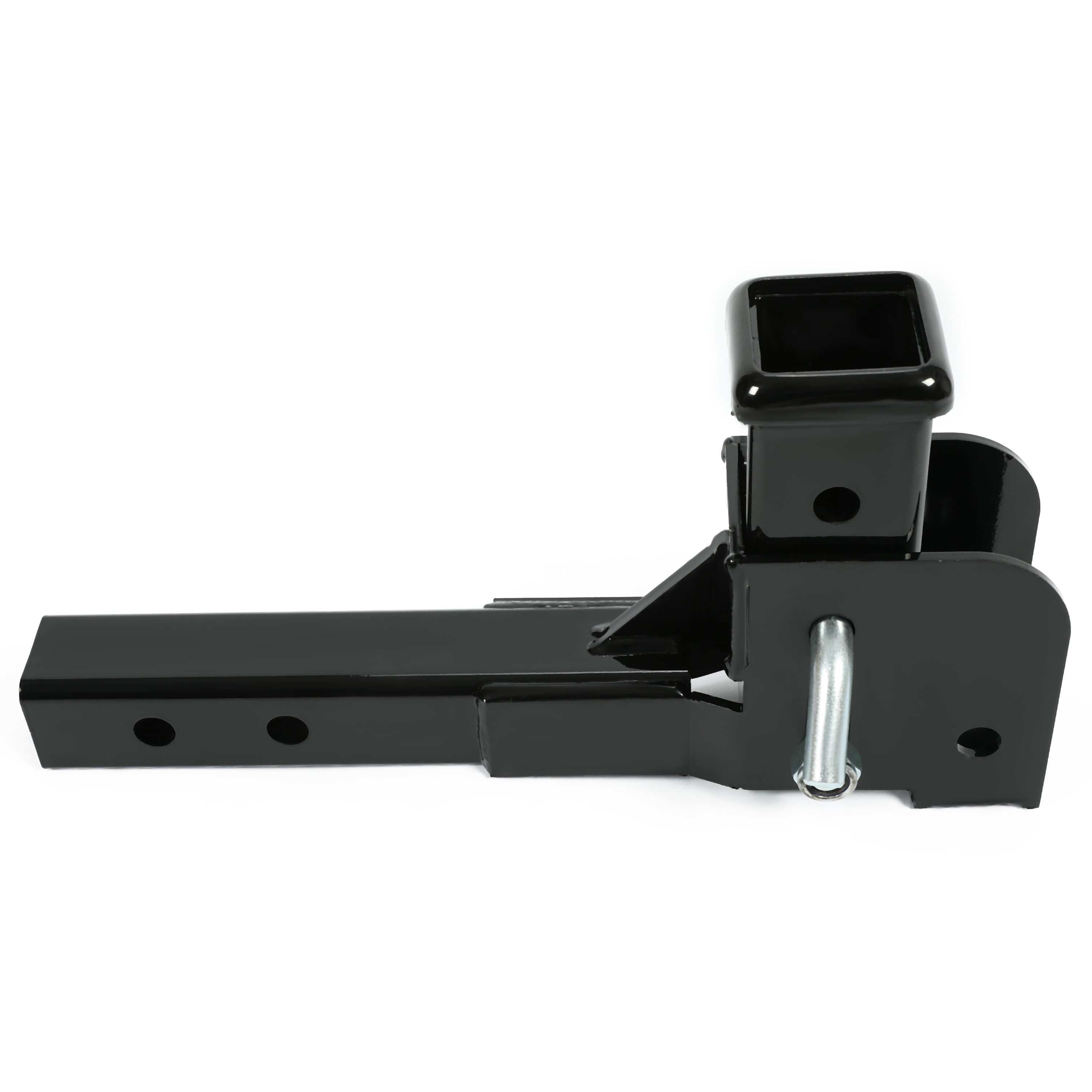 Kojem Folding 2” Trailer Hitch Mount Receiver Up to 500 Pounds Tongue Weight Wheelchair Cargo Carrier Steel Black