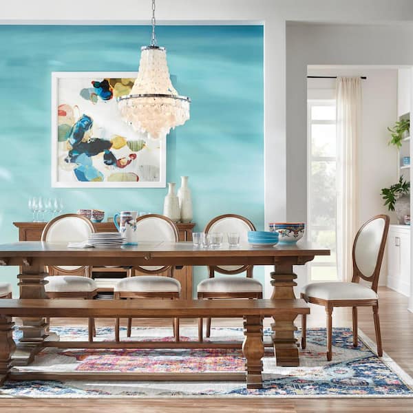 Zanzibar 32-Piece Patterned Multicolor/Spanish Floral Design Ceramic (Service for 8)