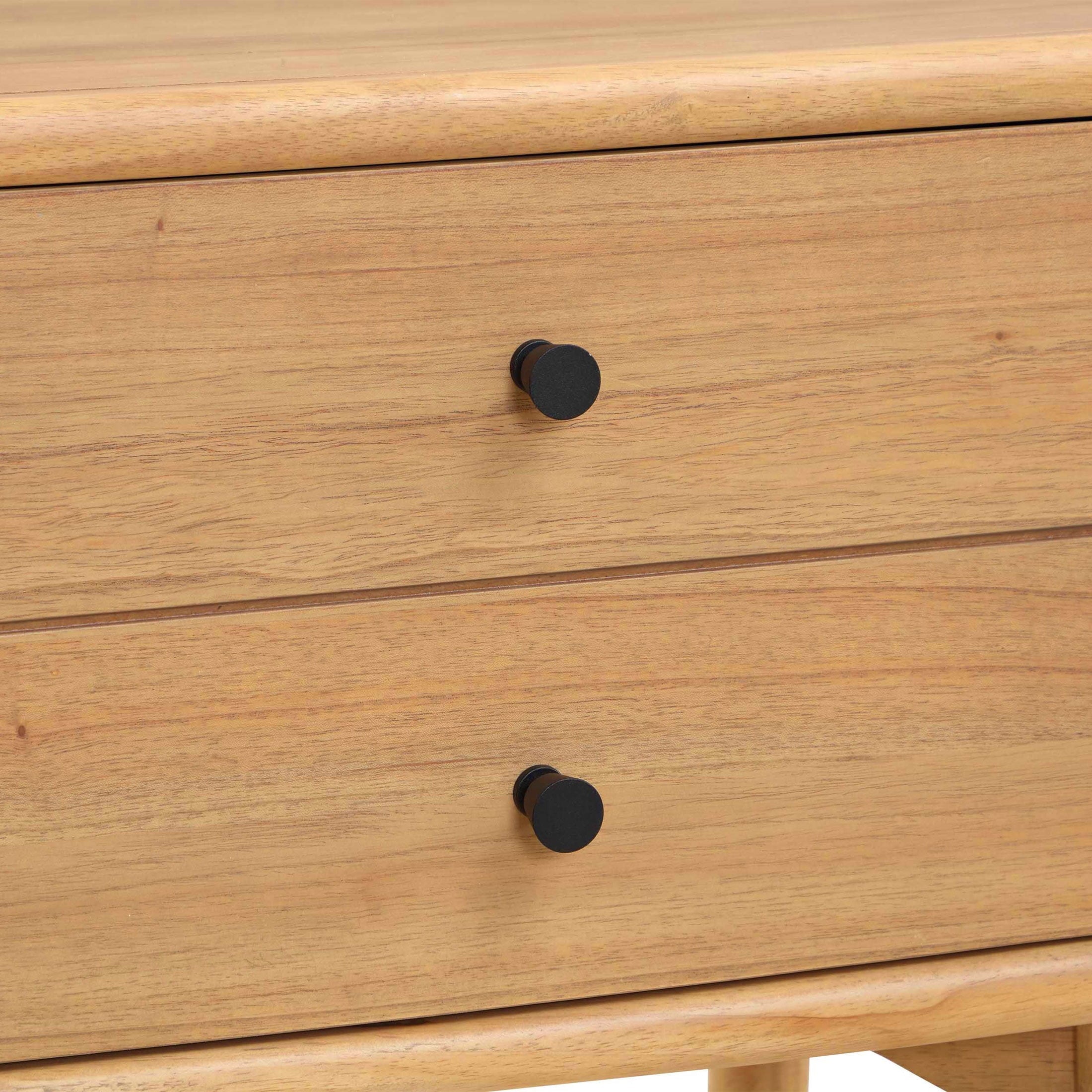 Better Homes & Gardens Bristol Nightstand with Solid Wood Frame, Natural Oak finish, by Dave & Jenny Marrs