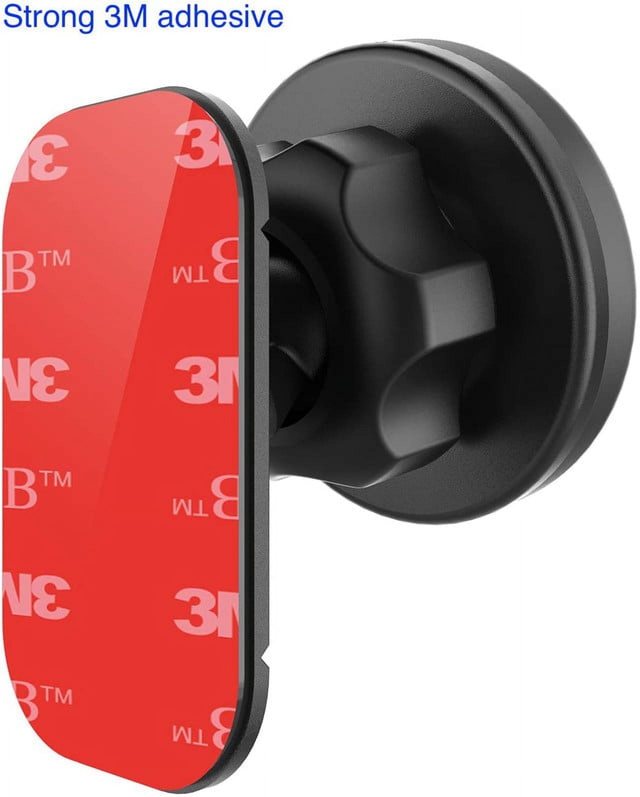 WixGear Magnetic Phone Car Mount, Universal Stick On (2 Pack) Dashboard Magnetic Car Mount Holder, for Cell Phones and Mini Tablets with Fast Swift-snap Technology, Magnetic Cell Phone Mount