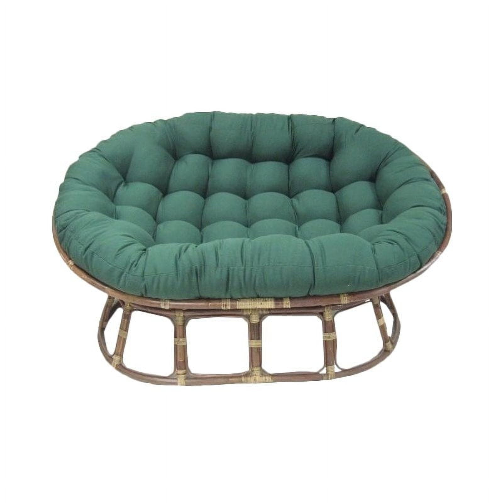 Blazing Needles 93304-TW-RD 65 x 48 in. Solid Twill Double Papasan Cushion, Red