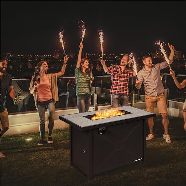 60,000 BTU Outdoor Rectangle Gas Fire Table