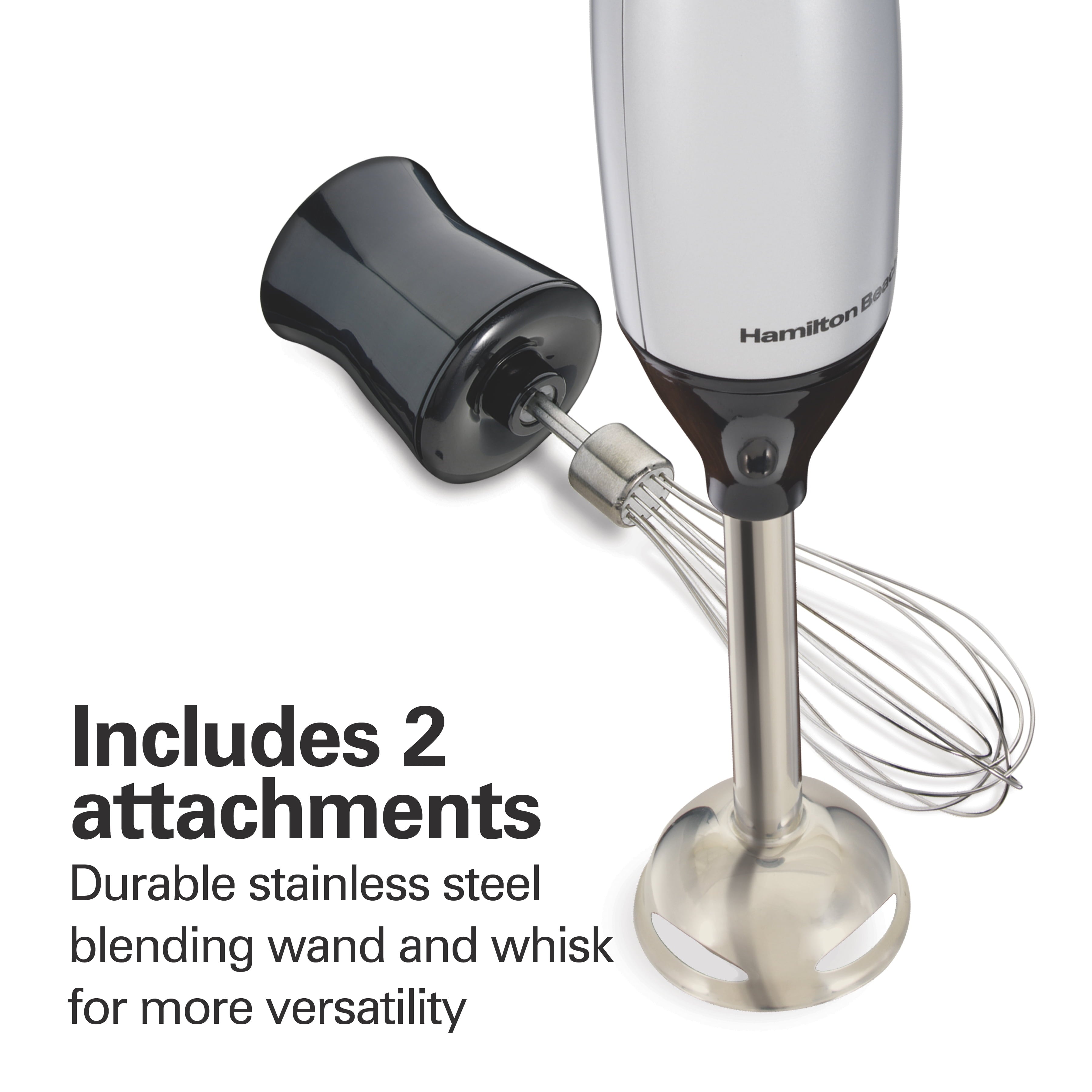 Hamilton Beach 2-Speed Hand Blender with Whisk Attachment, New, 59762F