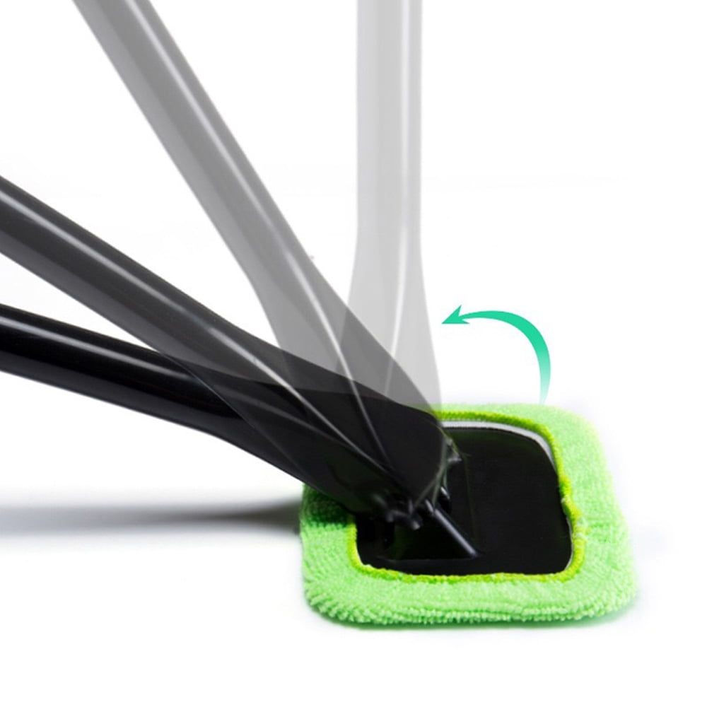Windshield Cleaner, Microfiber Car Window Cleaner Microfiber Pads Inside Glass Wiper Kit
