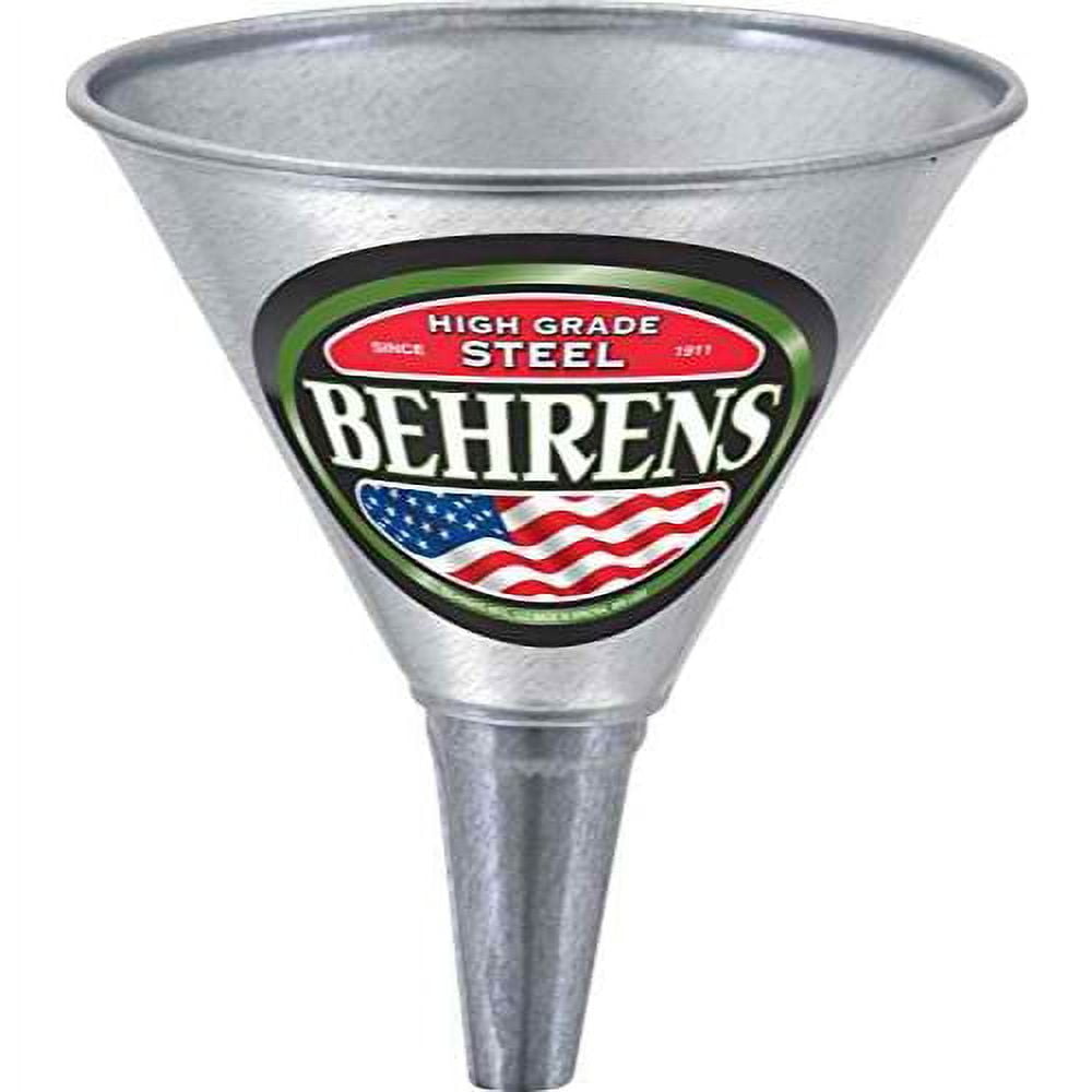 Behrens Silver 7-3/8 in. H Steel 32 oz. Funnel