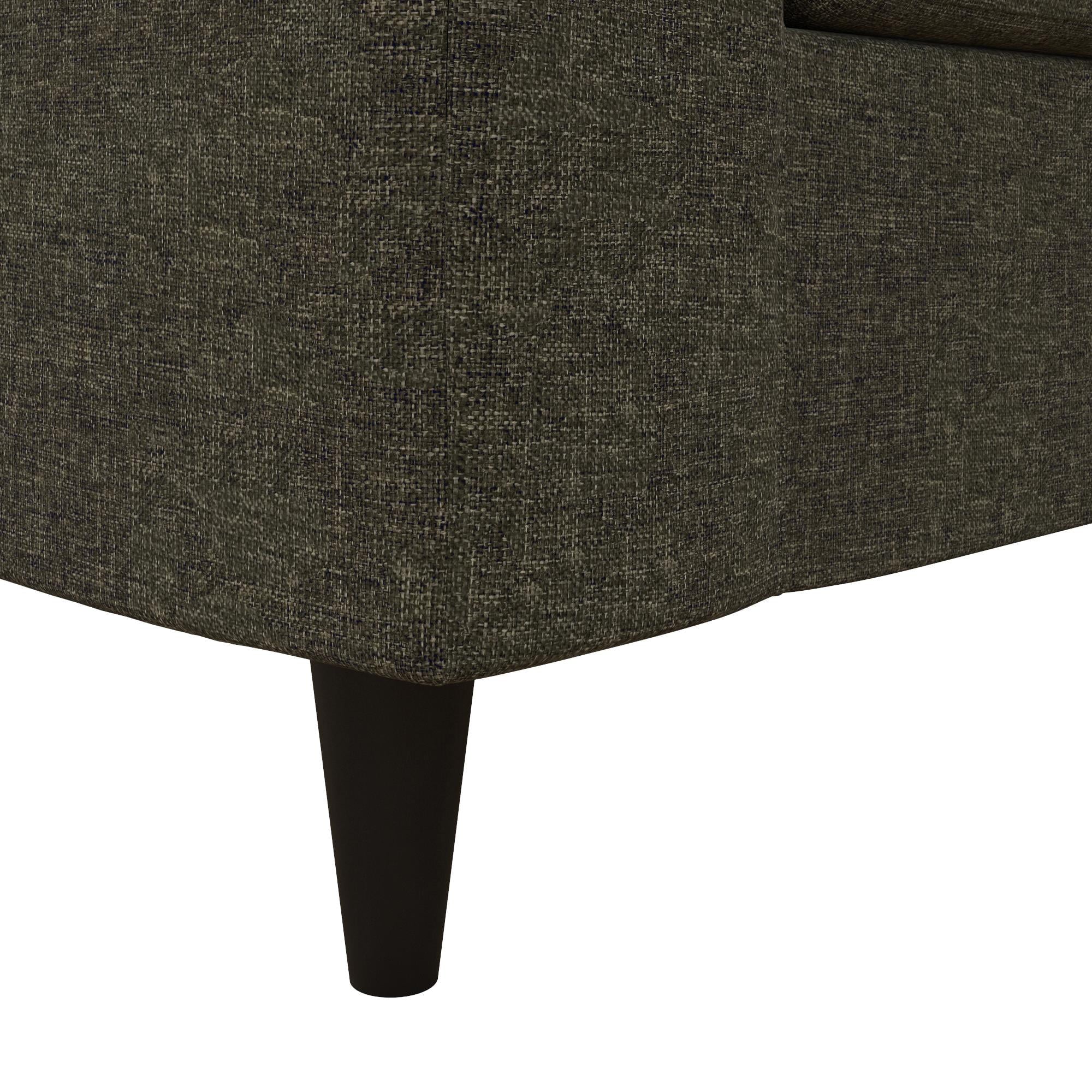 DHP Cooper Loveseat 2 Seater Sofa, Gray Linen