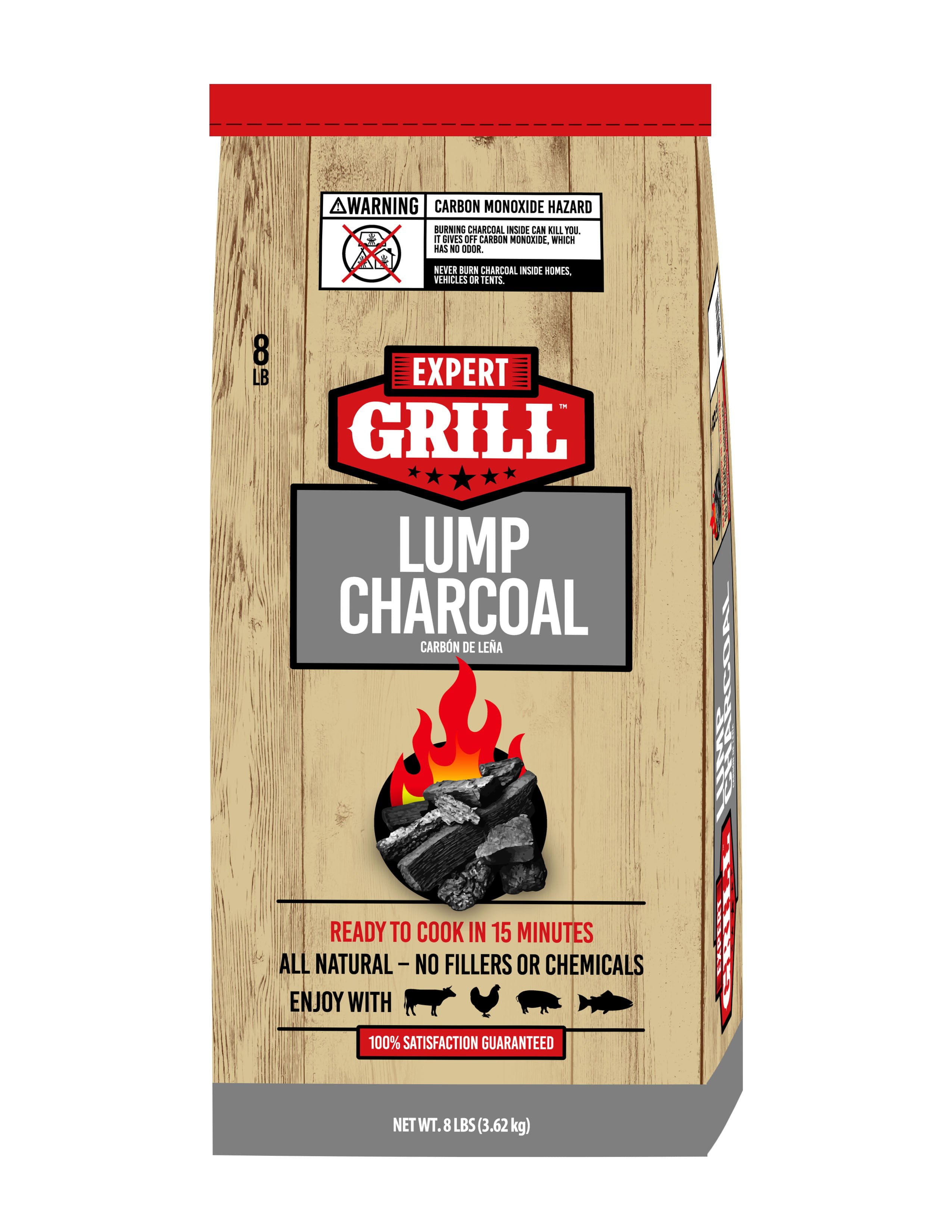 Expert Grill, All Natural Lump Charcoal, 8LB