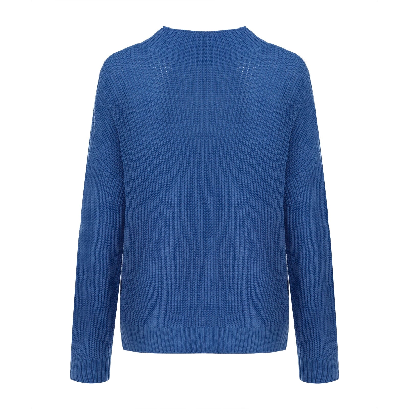 Mrat Turtleneck Sweater Ladies Knitted V-Neck Sweater Womens Fashion Solid Long Sleeve Sweater Loose Turtleneck knitting Sweater Pullover Knit Sweater Tops