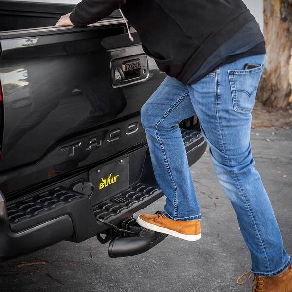Black Bull Hitch Step with LED Brake Light