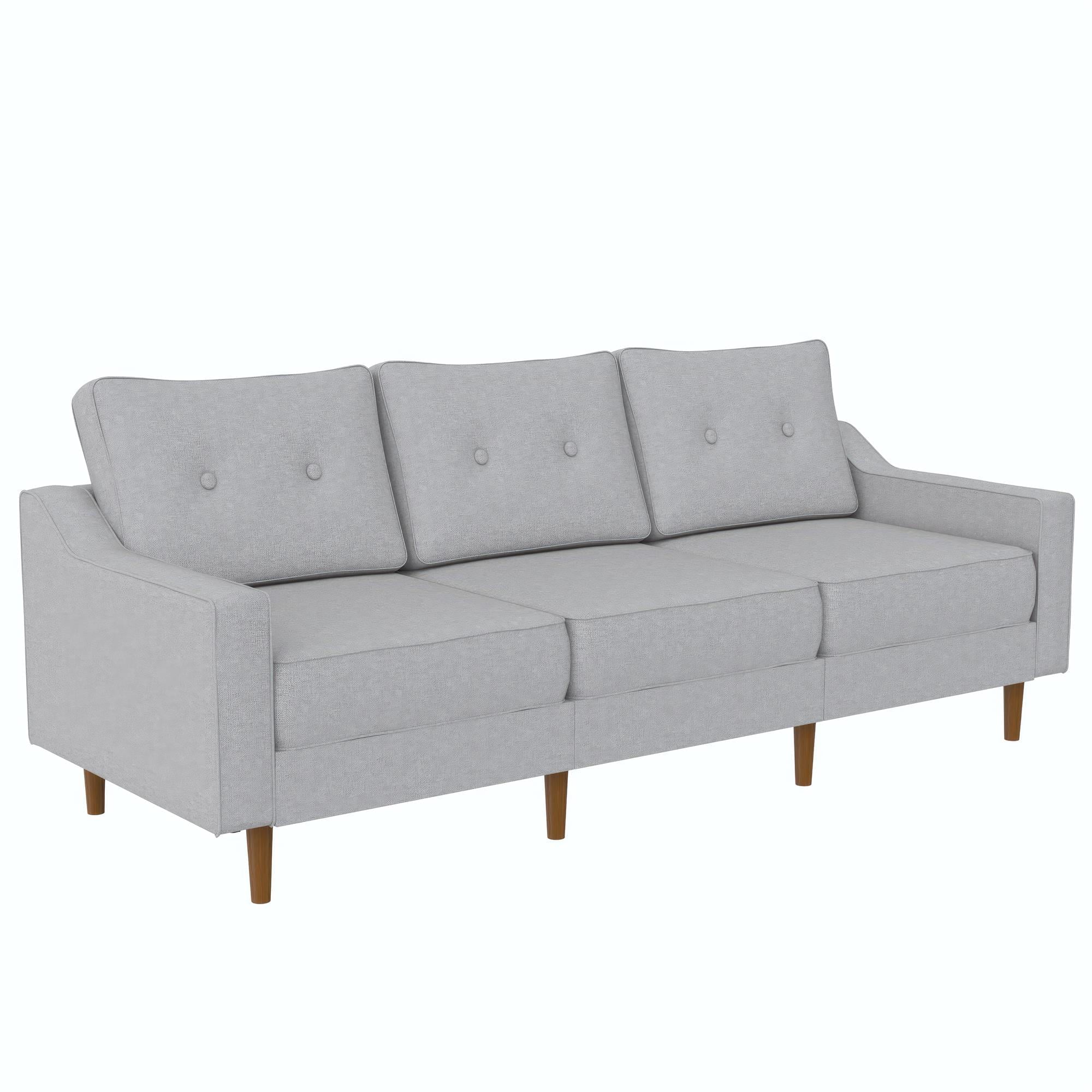 DHP Zion Modular 3-Seater Sofa, Gray Linen